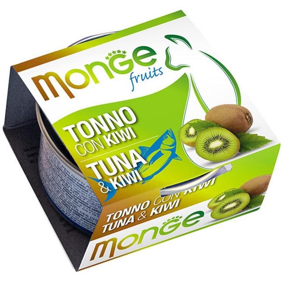 Monge Natural Fruits Tonno con Kiwi 80gr Alimento umido per Gatti Monge Natural Fruits Tonno con Kiwi 80gr Alimento umido per Gatti